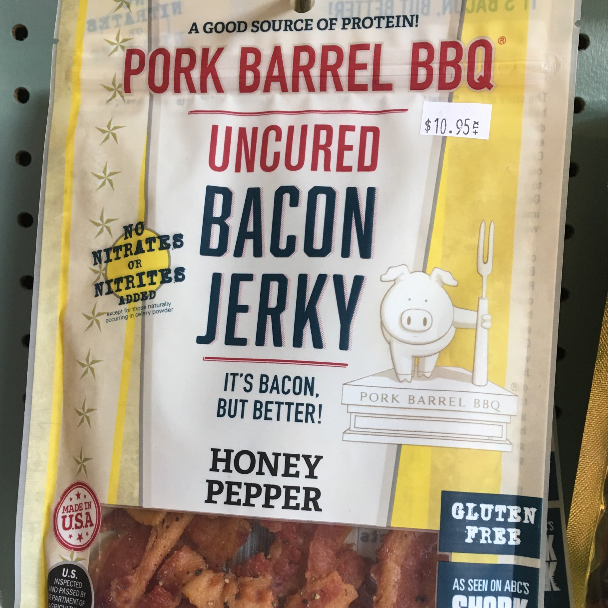 Pork Barrel Honey Pepper Bacon Shop Jerky
