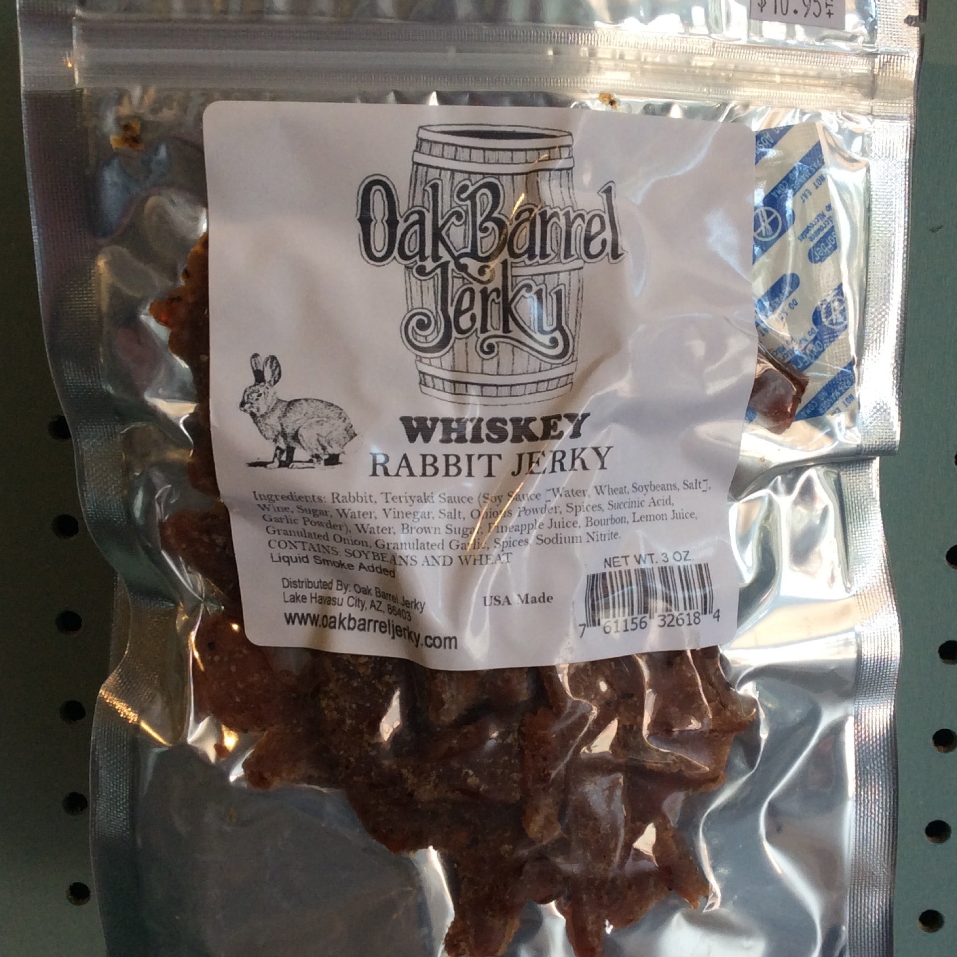 Whiskey Rabbit 3oz Shop Jerky