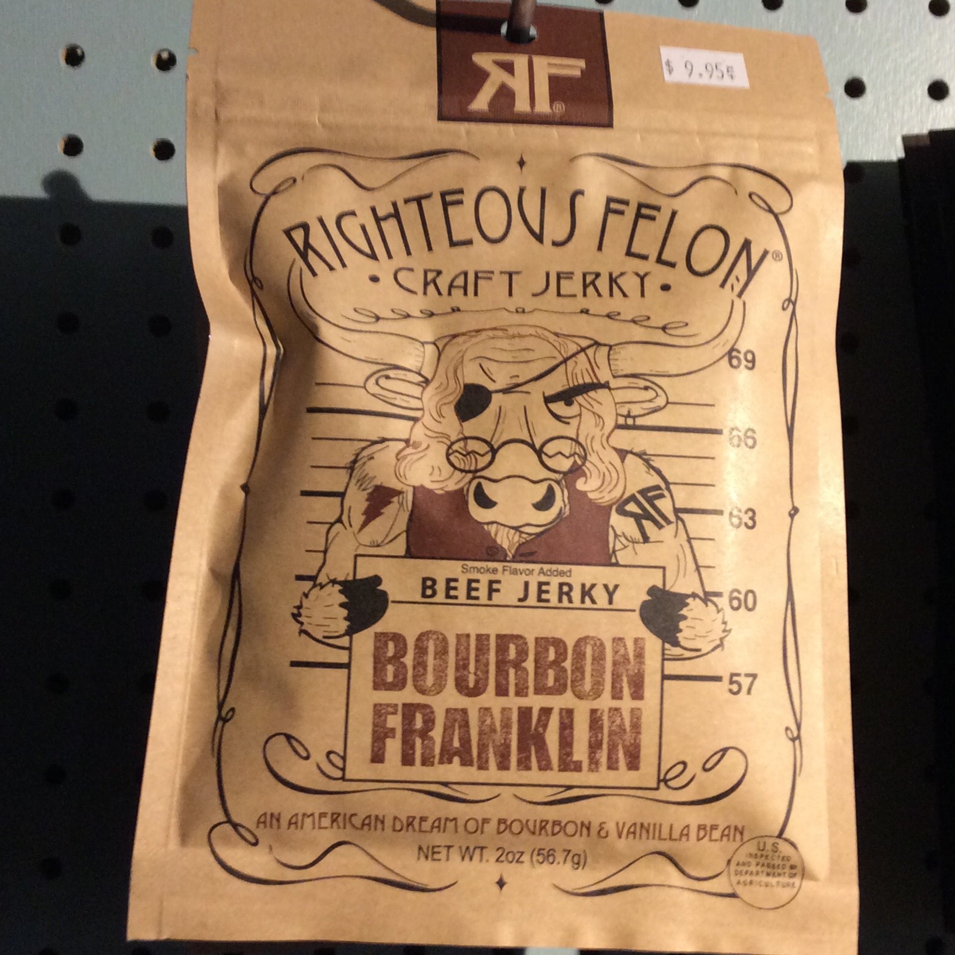 Bourbon Franklin Beef Jerky Shop Jerky